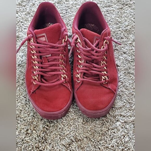 Puma Suede Brick Red Sneakers - Picture 2 of 6